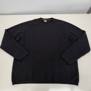 ALPS 100% Wool Black Crewneck Sweater Sz XL Mens